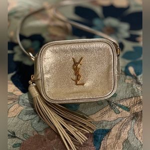 Gold ysl blogger bag in great used condition